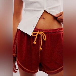 Free People Rust and Orange Gimme More Shorts Size Medium